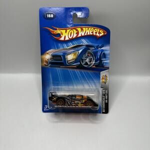 2004 Hot Wheels #160 Autonomicals 3/5 SOL-AIRE CX4 Black w/Orange 10 Spoke Wheel
